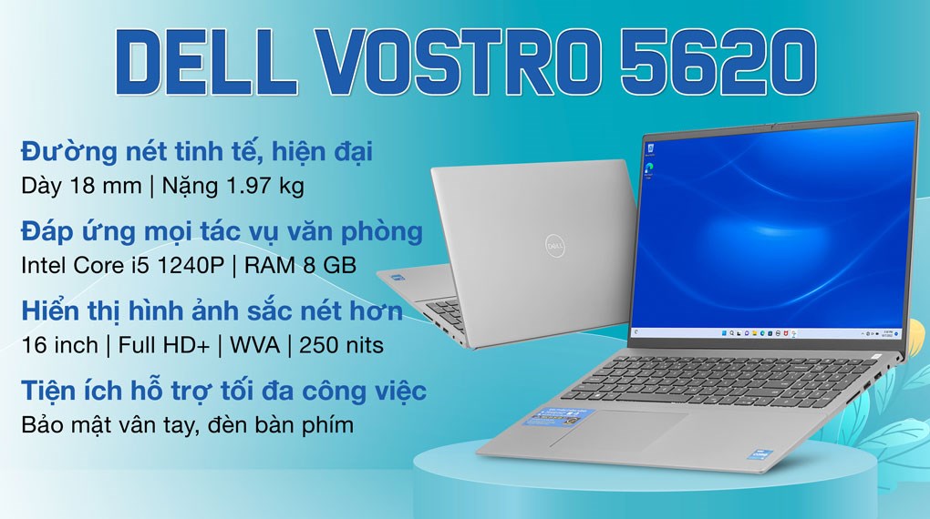Laptop Dell Vostro 5620 i5 (V6I5001W1) - Trả góp, giá rẻ