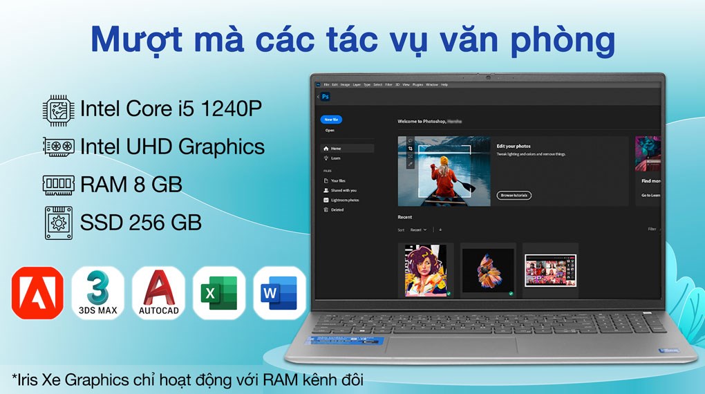 Laptop Dell Vostro 16 5620 i5 1240P/8GB/256GB/OfficeHS/Win11 (V6I5001W1)