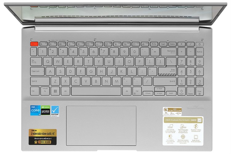 Laptop Asus Vivobook Pro 15 OLED K6502Z i5 12450H/16GB/512GB/4GB RTX3050/120Hz/Win11 (MA025W) Màu Bạc