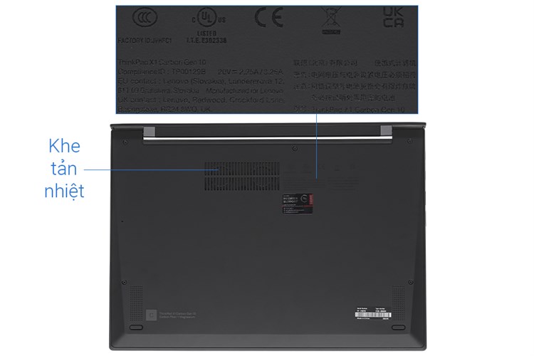 Laptop Lenovo ThinkPad X1 Carbon Gen 10 i7 1260P/16GB/512GB/Touch/Win11 (21CB00A8VN) Màu Đen