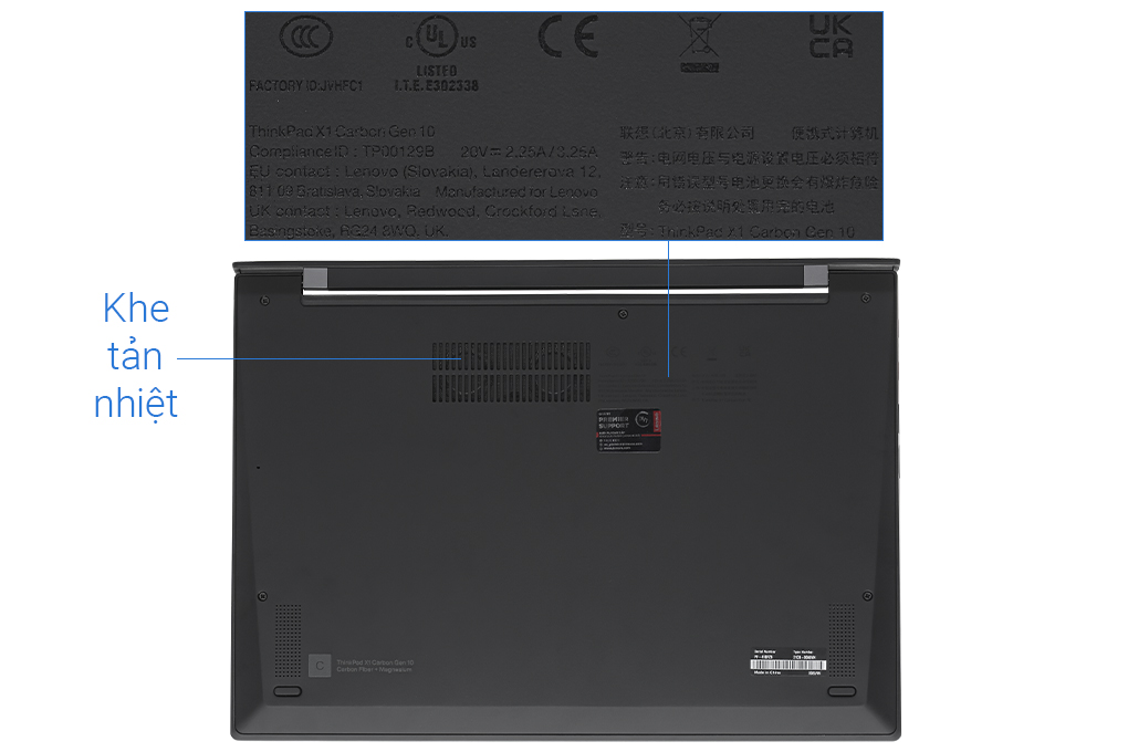 Laptop Lenovo ThinkPad X1 Carbon Gen 10 i7 1260P/16GB/512GB/Touch/Win11 (21CB00A8VN) Màu Đen