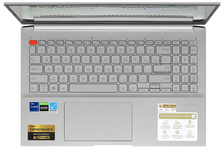 Laptop Asus Vivobook Pro 15 OLED K6502Z i7 12650H/16GB/512GB/4GB RTX3050/Win11 (MA036W) Màu Bạc