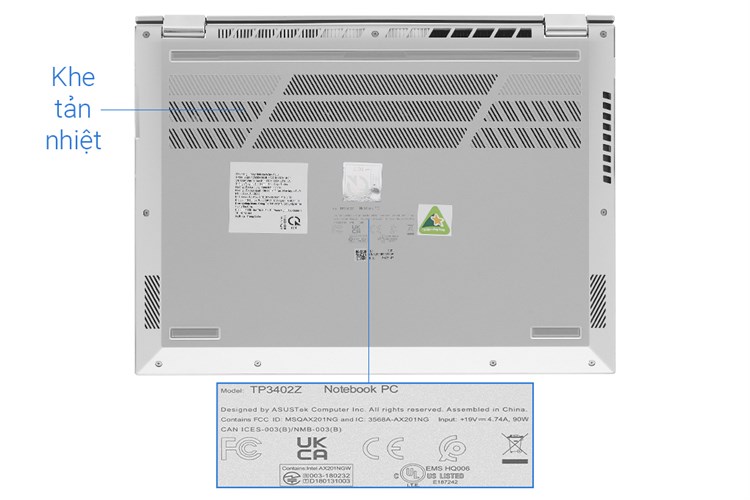 Laptop Asus Vivobook S 14 Flip TP3402ZA i5 12500H/8GB/512GB/Touch/Pen/Win11 (LZ159W) Màu Bạc