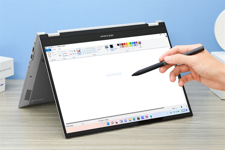 Laptop Asus Vivobook S 14 Flip TP3402ZA i5 12500H/8GB/512GB/Touch/Pen/Win11 (LZ159W) Màu Bạc