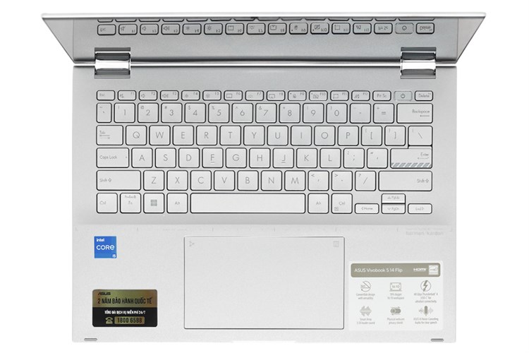 Laptop Asus Vivobook S 14 Flip TP3402ZA i5 12500H/8GB/512GB/Touch/Pen/Win11 (LZ159W) Màu Bạc