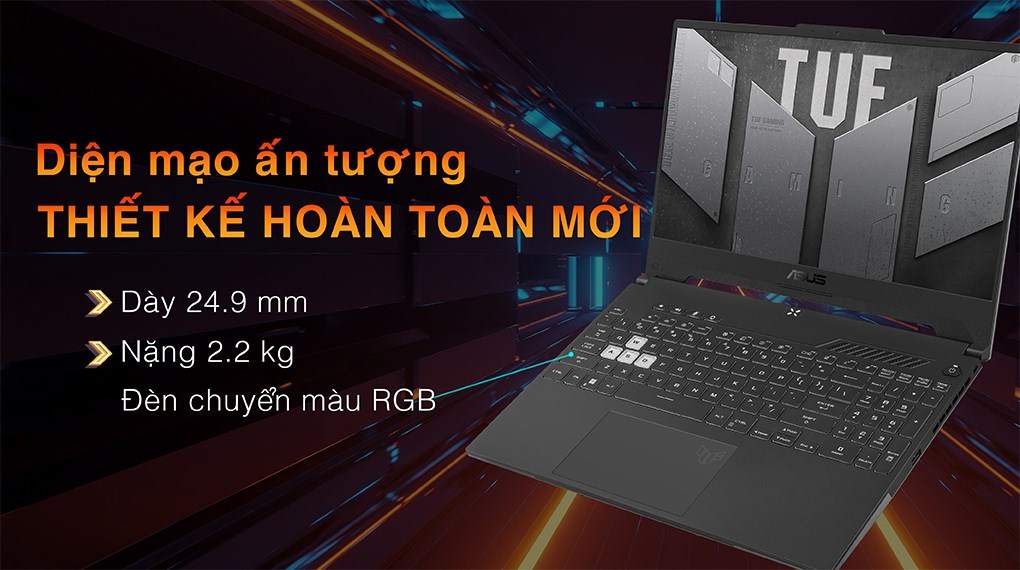 Laptop Asus TUF Gaming F15 FX507ZM i7 (HN123W) - Chính hãng, trả góp