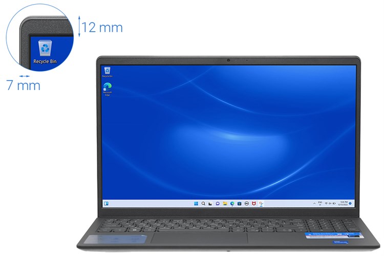 Laptop Dell Inspiron 15 3520 i5 1235U/8GB/256GB/120Hz/OfficeHS/Win11 (N5I5122W1) Màu Đen