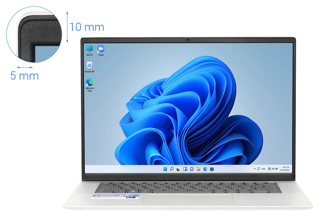 Laptop Dell Inspiron 16 5620 i5 1240P/16GB/512GB/OfficeHS/Win11 (i5P165W11SLU) Màu Bạc