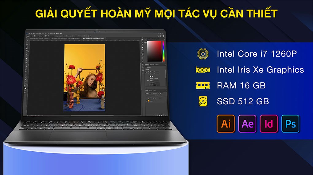 Laptop Dell Vostro 5620 i7 1260P/16GB/512GB/OfficeHS/Win11 (P117F001AGR)