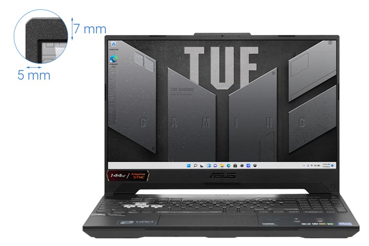 Laptop Asus TUF Gaming F15 FX507ZE i7 12700H/8GB/512GB/4GB RTX3050Ti/144Hz/Win11 (HN093W) Màu Xám
