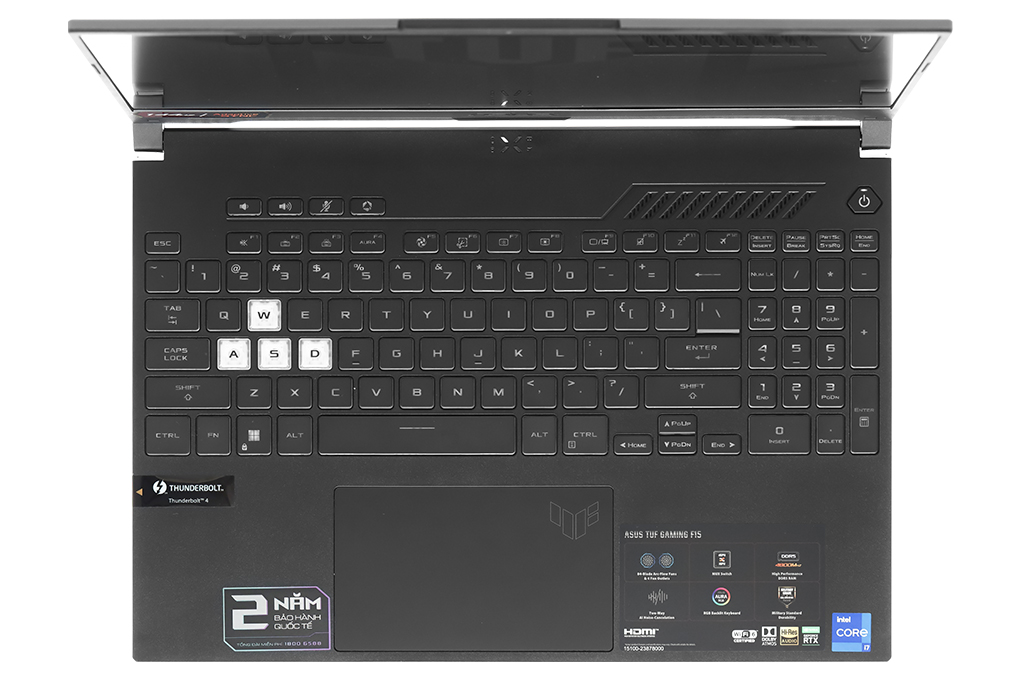 Laptop Asus TUF Gaming F15 FX507ZE i7 12700H/8GB/512GB/4GB RTX3050Ti/144Hz/Win11 (HN093W) Màu Xám