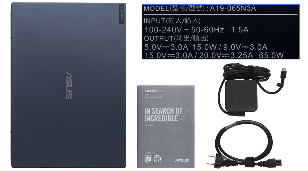 Bộ sản phẩm gồm: Sách hướng dẫn, Thùng máy, Sạc Laptop Asus