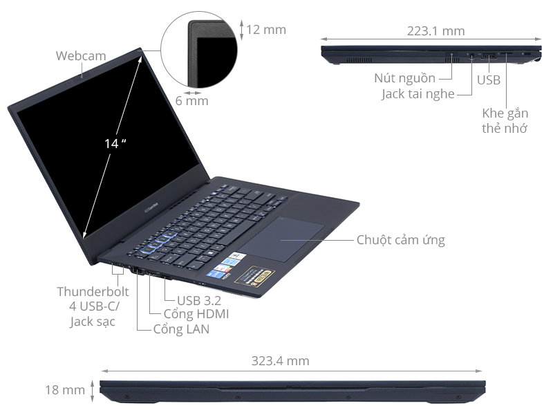 Asus ExpertBook B5402CB i5 1240P/16GB/512GB/Win11 (KI0353W)