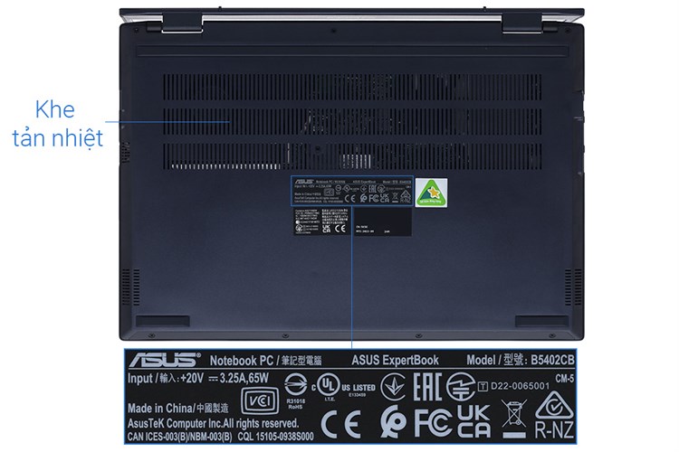 Laptop Asus ExpertBook B5402CB i5 1240P/16GB/512GB/Win11 (KI0353W) Màu Đen