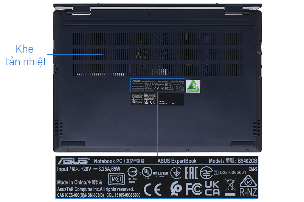Laptop Asus ExpertBook B5402CB i5 1240P/16GB/512GB/Win11 (KI0353W) Màu Đen