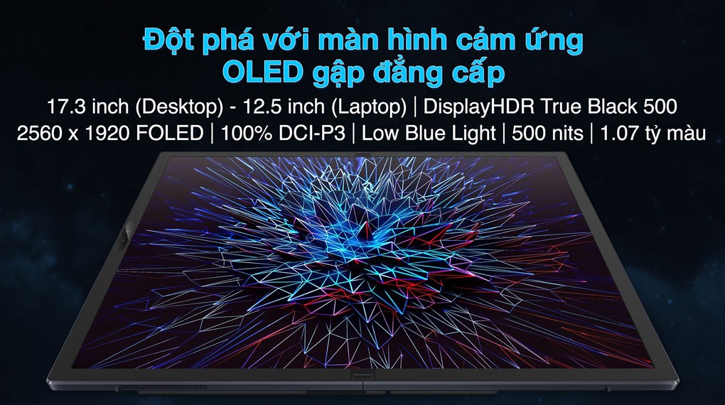 Laptop Asus Zenbook 17 Fold OLED UX9702AA i7 1250U/16GB/1TB/Touch/Cáp/Túi/Win11 (MD014W)