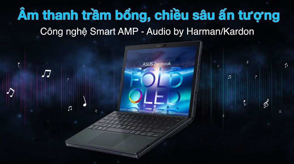 Laptop Asus Zenbook 17 Fold OLED UX9702AA i7 1250U/16GB/1TB/Touch/Cáp/Túi/Win11 (MD014W)