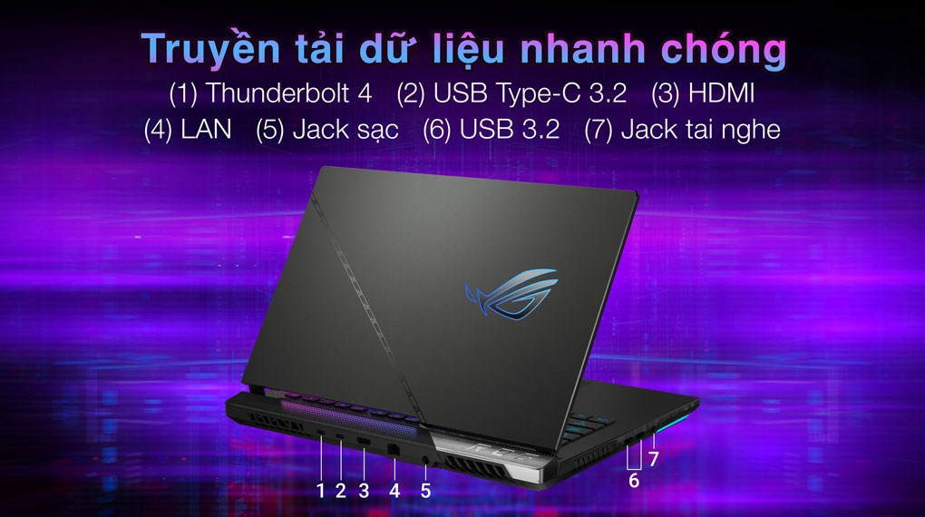 Laptop Asus Gaming ROG Strix SCAR 15 G533ZM i7 12700H/16GB/512GB/6GB RTX3060/240Hz/Balo/Win11 (LN2210W)