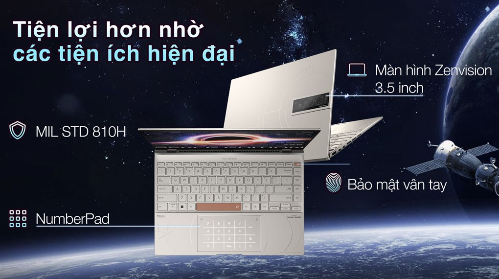 Laptop Asus Zenbook 14X OLED Space Edition UX5401ZAS i5 12500H/16GB/512GB/Cáp/Túi/Win11 (KN130W)