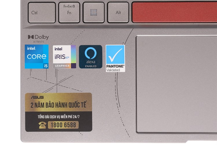 Laptop Asus Zenbook 14X OLED Space Edition UX5401ZAS i5 12500H/16GB/512GB/Cáp/Túi/Win11 (KN130W) Màu Xám