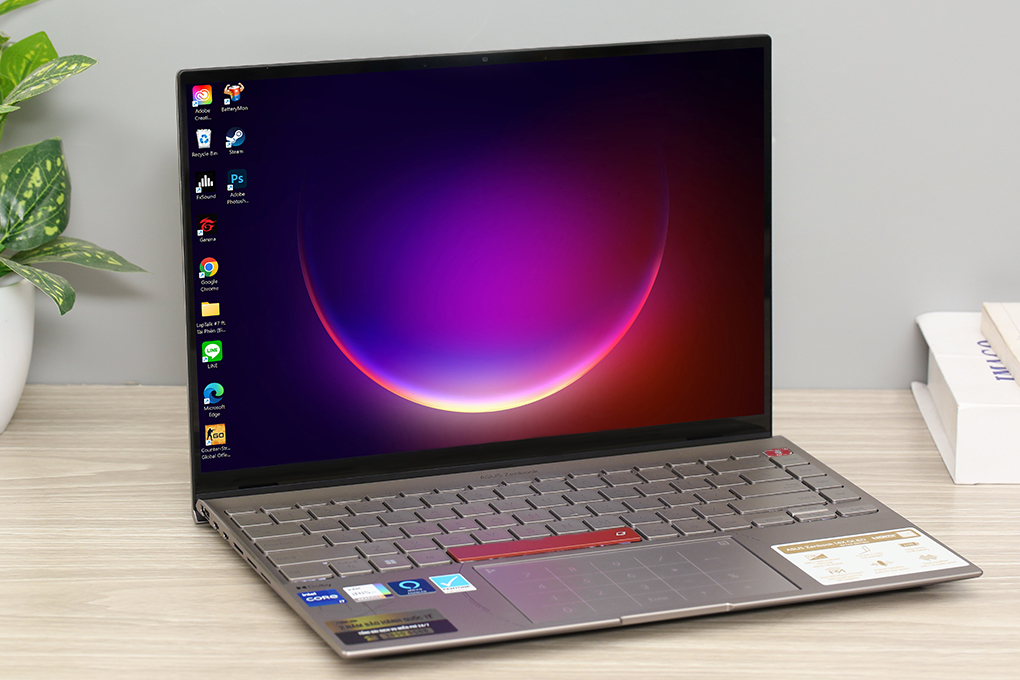 Laptop Asus Zenbook 14X OLED Space Edition UX5401ZAS i5 12500H/16GB/512GB/Cáp/Túi/Win11 (KN130W) Màu Xám