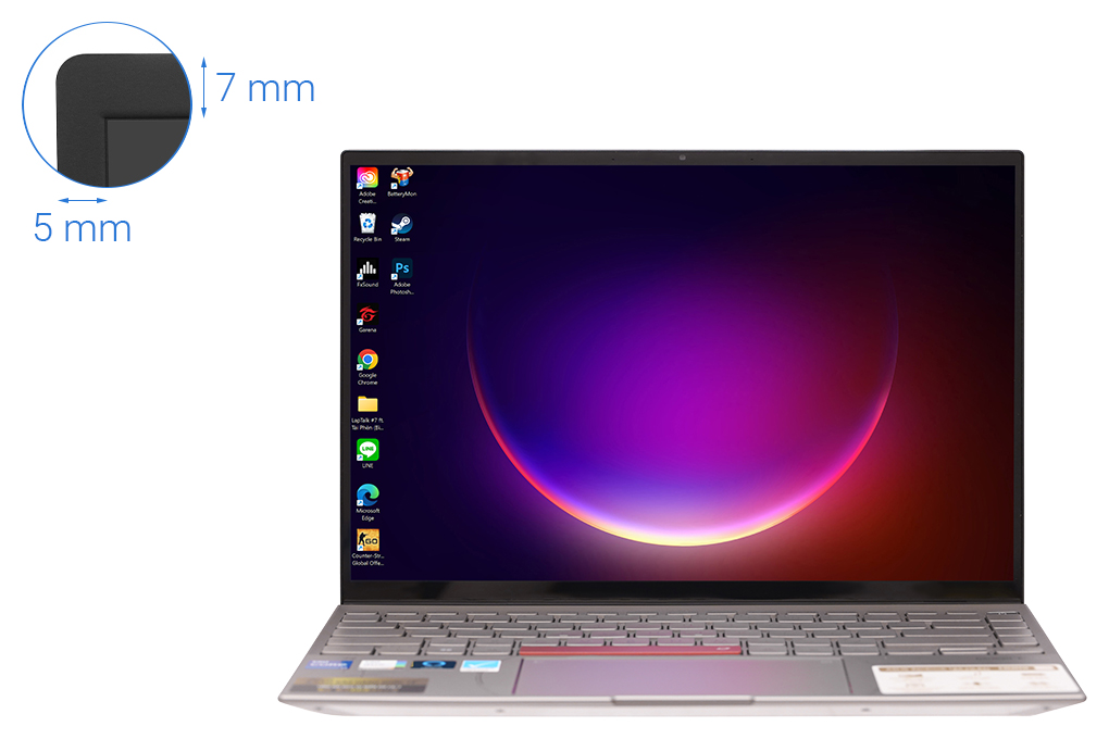 Laptop Asus Zenbook 14X OLED Space Edition UX5401ZAS i5 12500H/16GB/512GB/Cáp/Túi/Win11 (KN130W) Màu Xám
