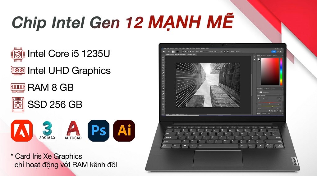 Laptop Lenovo V14 G3 IAP i5 1235U/8GB/256GB/Win11 (82TS005RVN)