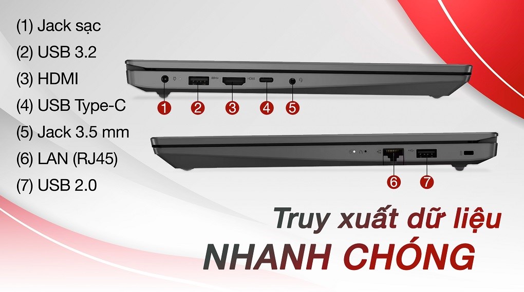 Laptop Lenovo V14 G3 IAP i5 1235U/8GB/256GB/Win11 (82TS005RVN)