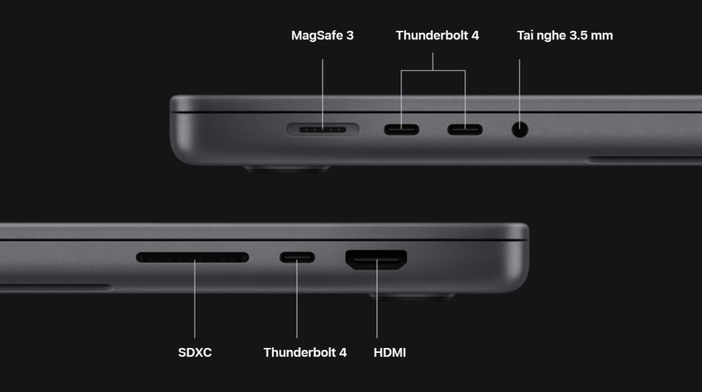 MacBook Pro 14 inch M2 Pro - Cổng kết nối