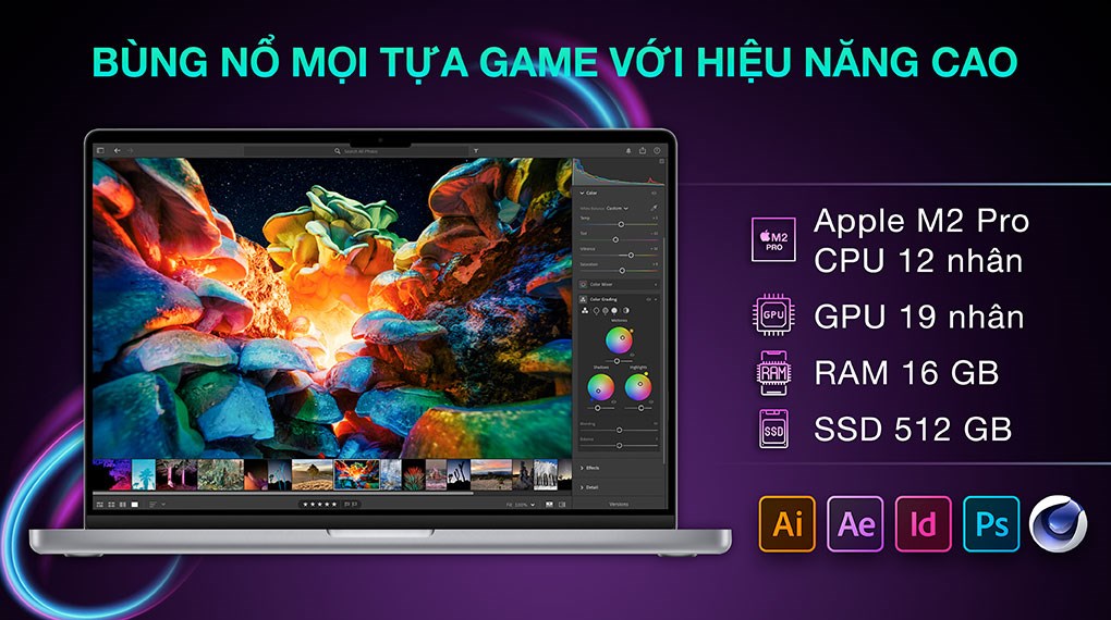 Laptop Apple MacBook Pro 16 inch M2 Pro 2023 12-core CPU/16GB/512GB/19-core GPU (MNWC3SA/A)