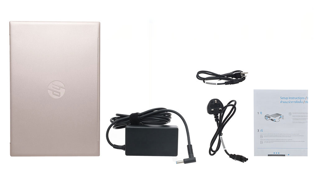 Bộ sản phẩm gồm: Sách hướng dẫn, Thùng máy, Sạc Laptop HP