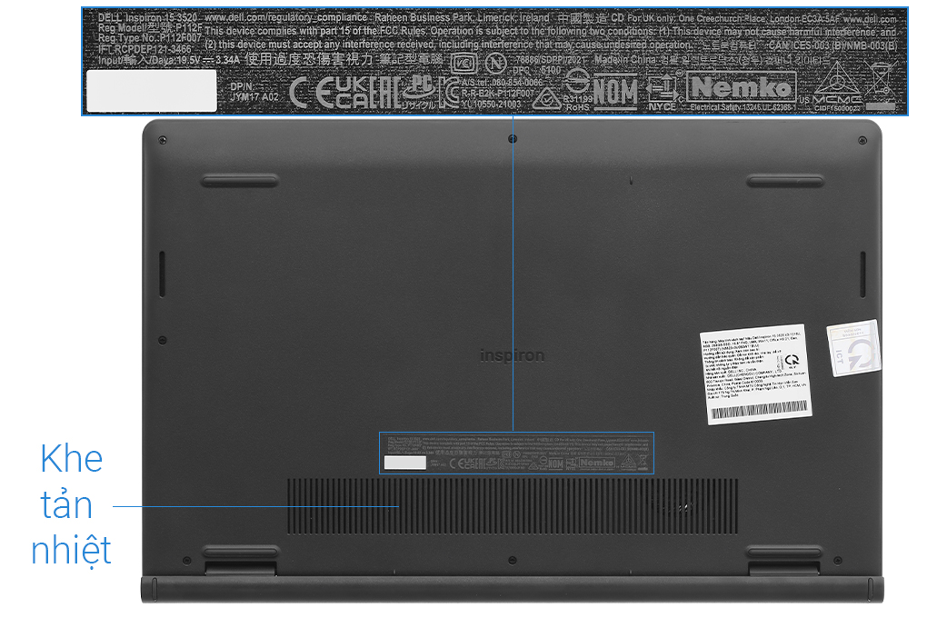 Dell Inspiron 15 3520 i3 1215U/8GB/256GB/120Hz/OfficeHS/Win11 (i3U082W11BLU) - 23