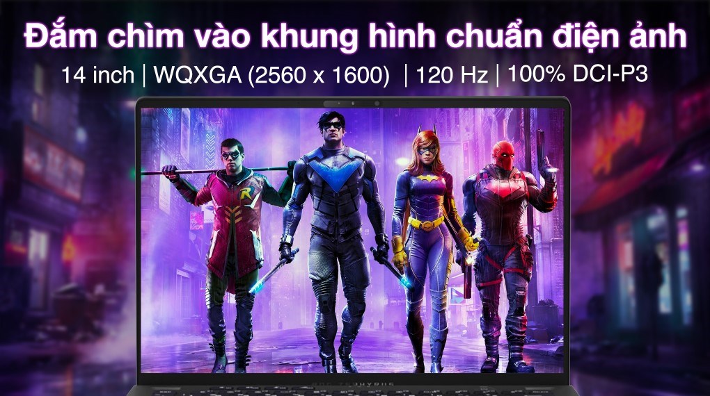 Laptop Asus Gaming ROG Zephyrus G14 GA402RJ R7 6800HS (L8030W) - Màn hình