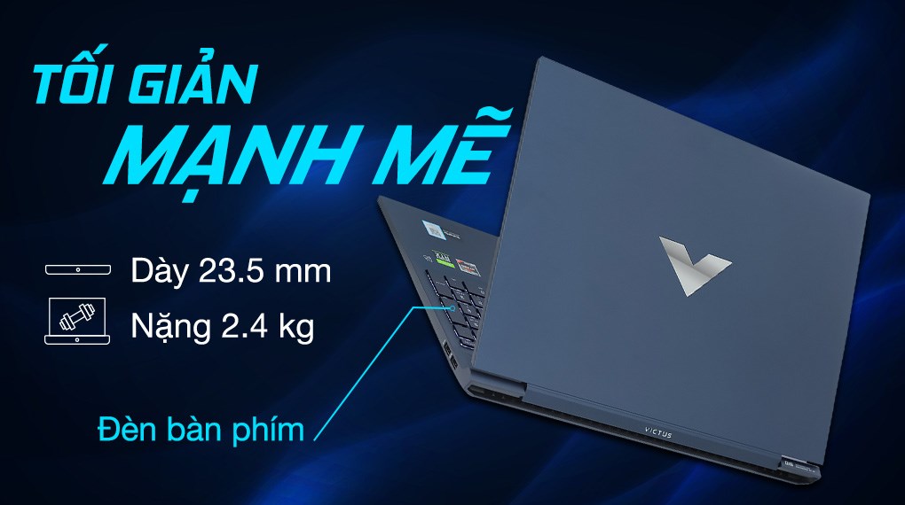 Laptop HP Gaming VICTUS 16 e1102AX R7 6800H/16GB/512GB/4GB RTX3050Ti/144Hz/Win11 (7C139PA)