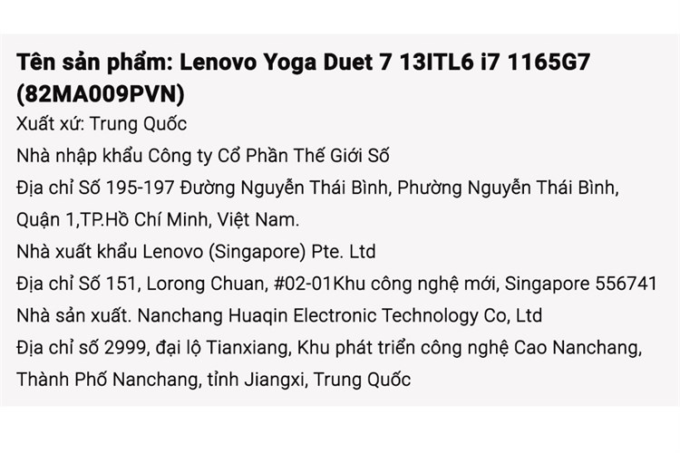 Laptop Lenovo Yoga Duet 7 13ITL6 i7 1165G7/16GB/1TB/Touch/Pen/Win11 (82MA009PVN) Màu Tím