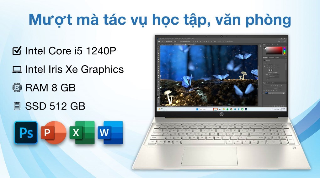 Hình ảnh Laptop HP Pavilion 15 eg2082TU i5 1240P/8GB/512GB/Win11 (7C0Q5PA)