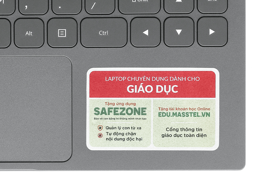 Laptop Masstel E140 N4120/4GB/128GB/Win10 Pro Màu Xám