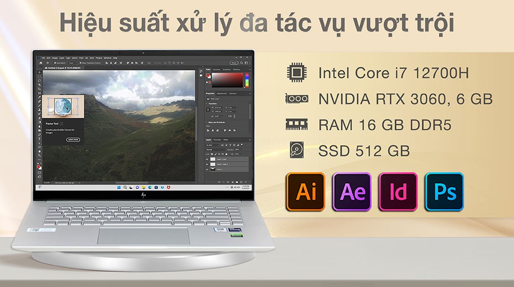 Laptop HP Envy 16 h0207TX i7 (7C0T4PA) - Hiệu năng