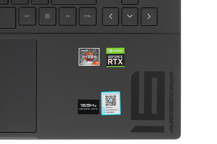Laptop HP Gaming Omen 16 n0087AX R7 6800H/16GB/1TB SSD/6GB RTX3060/165Hz/Win11 (7C0T7PA) Màu Đen