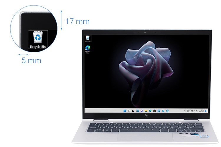 Laptop HP Elitebook X360 1040 G9 i7 1255U/16GB/512GB/Win11 Pro (6Z982PA) Màu Bạc