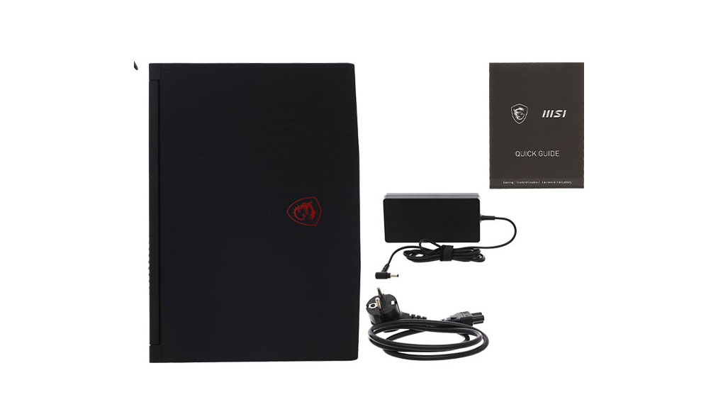 Bộ sản phẩm gồm: Thùng máy, Sạc Laptop MSI, Sách hướng dẫn