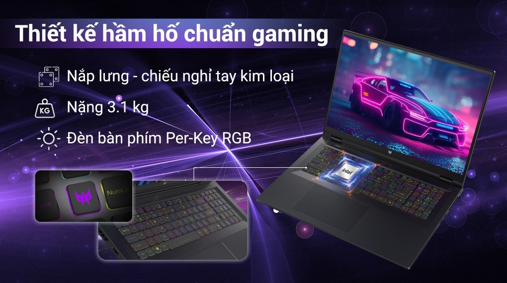 Laptop Acer Predator Helios PH18 71 94SJ i9 13900HX/32GB/2TB/12GB RTX4080/240Hz/Win11 (NH.QKRSV.002)