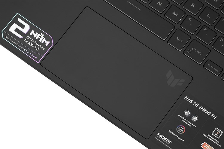 Laptop Asus TUF Gaming F15 FX507ZU4 i7 12700H/8GB/512GB/6GB RTX4050/144Hz/Win11 (LP520W) Màu Xám