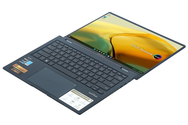 Laptop Asus Zenbook 14 Flip OLED UP3404VA i7 1360P/16GB/512GB/Touch/Pen/Cáp/Túi/Win11 (KN039W) Màu Xanh