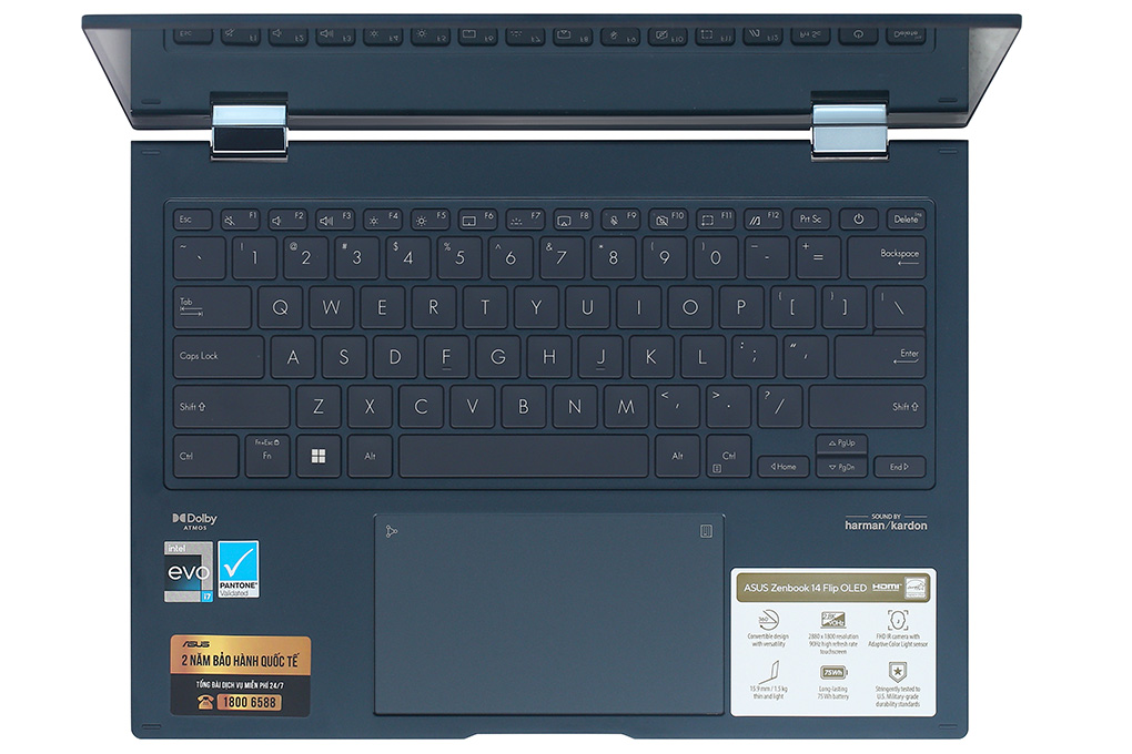 Laptop Asus Zenbook 14 Flip OLED UP3404VA i7 1360P/16GB/512GB/Touch/Pen/Cáp/Túi/Win11 (KN039W) - 4
