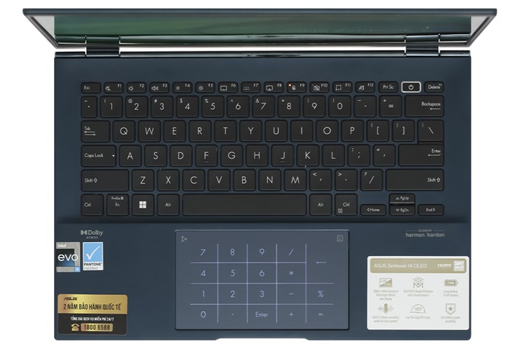 Laptop Asus Zenbook 14 OLED UX3402VA i5 1340P/16GB/512GB/Cáp/Túi/Win11 (KM085W) Màu Xanh