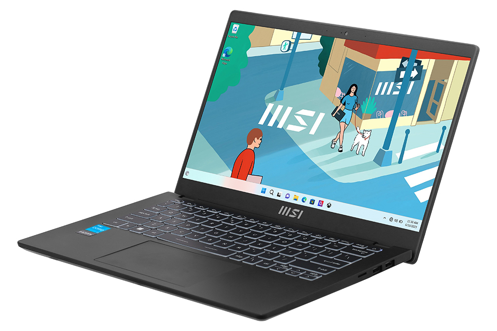 Laptop MSI Modern 14 C11M i3 1115G4/8GB/512GB/Win11 (011VN) Màu Đen