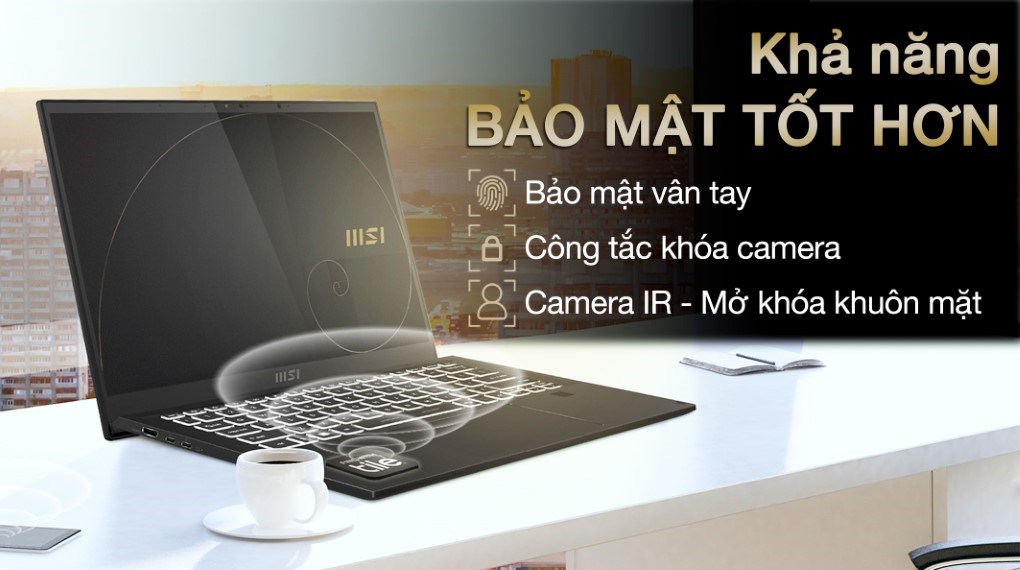 laptop MSI Summit E14 Flip Evo A12MT i7 1280P (210VN) - Tiện ích