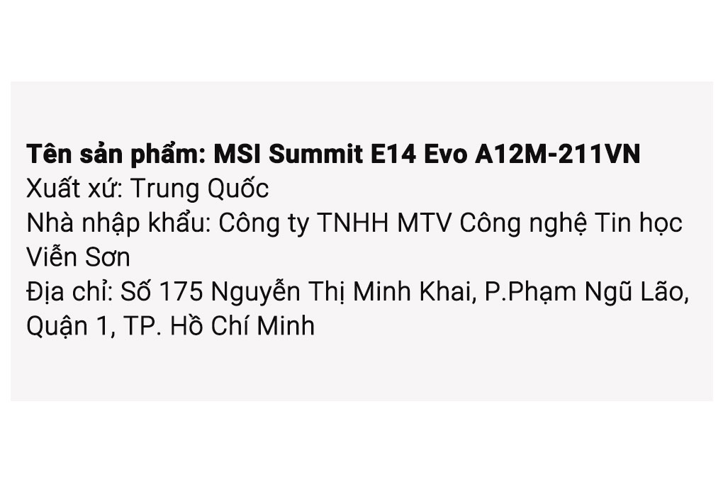 Laptop MSI Summit E14 Evo A12M i7 1280P/16GB/512GB/Túi/Chuột/Win11 (211VN) - 7