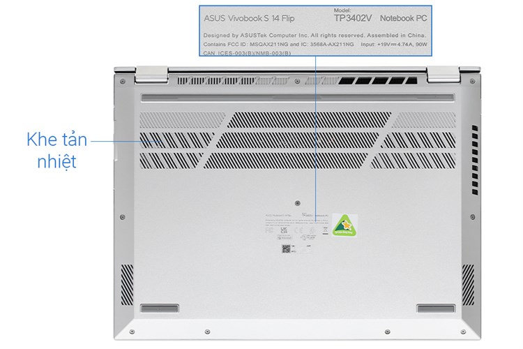 Laptop Asus Vivobook S 14 Flip TP3402VA i5 13500H/16GB/512GB/Win11 (LZ031W) Màu Bạc